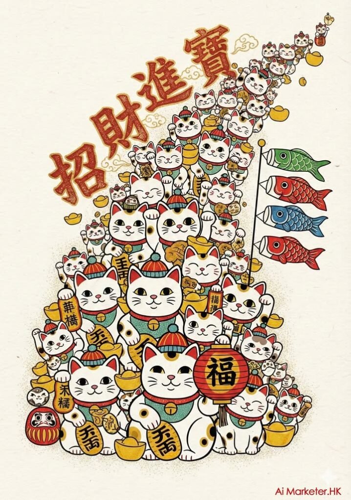 吸睛「招財進寶」海報 Prompt】🧧