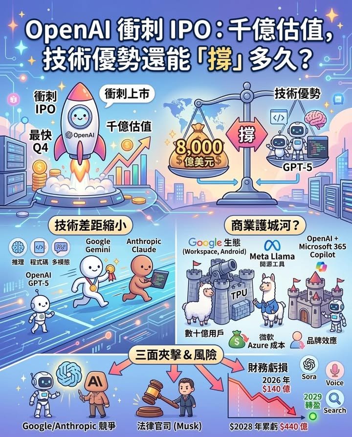 OpenAI 衝刺 IPO 上市：千億估值，技術還撐得住嗎？