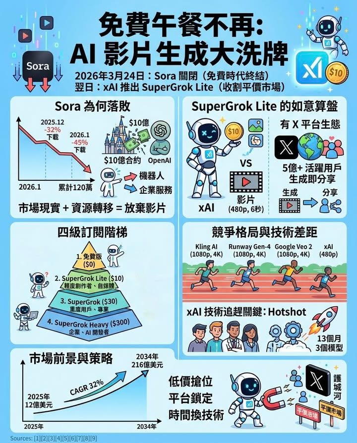 晰：趁市場出現空缺，以平價方案一次過收割被 Sora 遺棄的用戶。