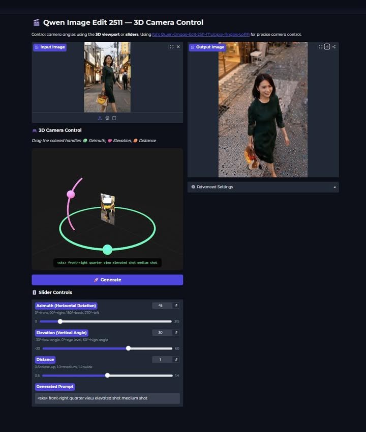 🚀【一張角色圖，開始可以系統化轉鏡頭角度？Qwen 把多視角素材生產推前一步】