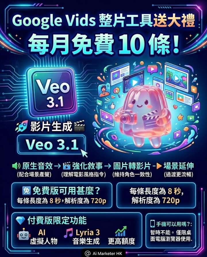 Veo 3.1影片生成🎬