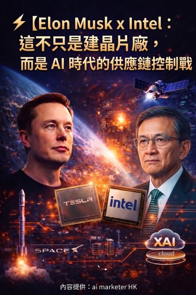 ⚡【算力帝國 02｜ Elon Musk x Intel：這不只是建晶片廠，而是 AI 時代的供應鏈控制戰】