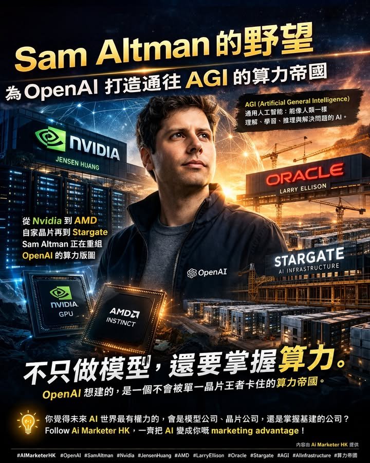 ⚡【算力帝國 04：Sam Altman 的野心，為 OpenAI 打造通往 AGI 的算力帝國】