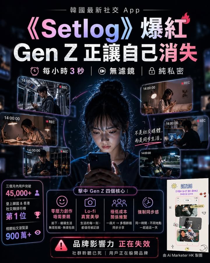 ⏱️ 每小時 3 秒、無濾鏡、純私密——