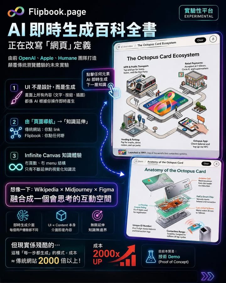 🚀 AI 即時圖解百科 Flipbook Page！